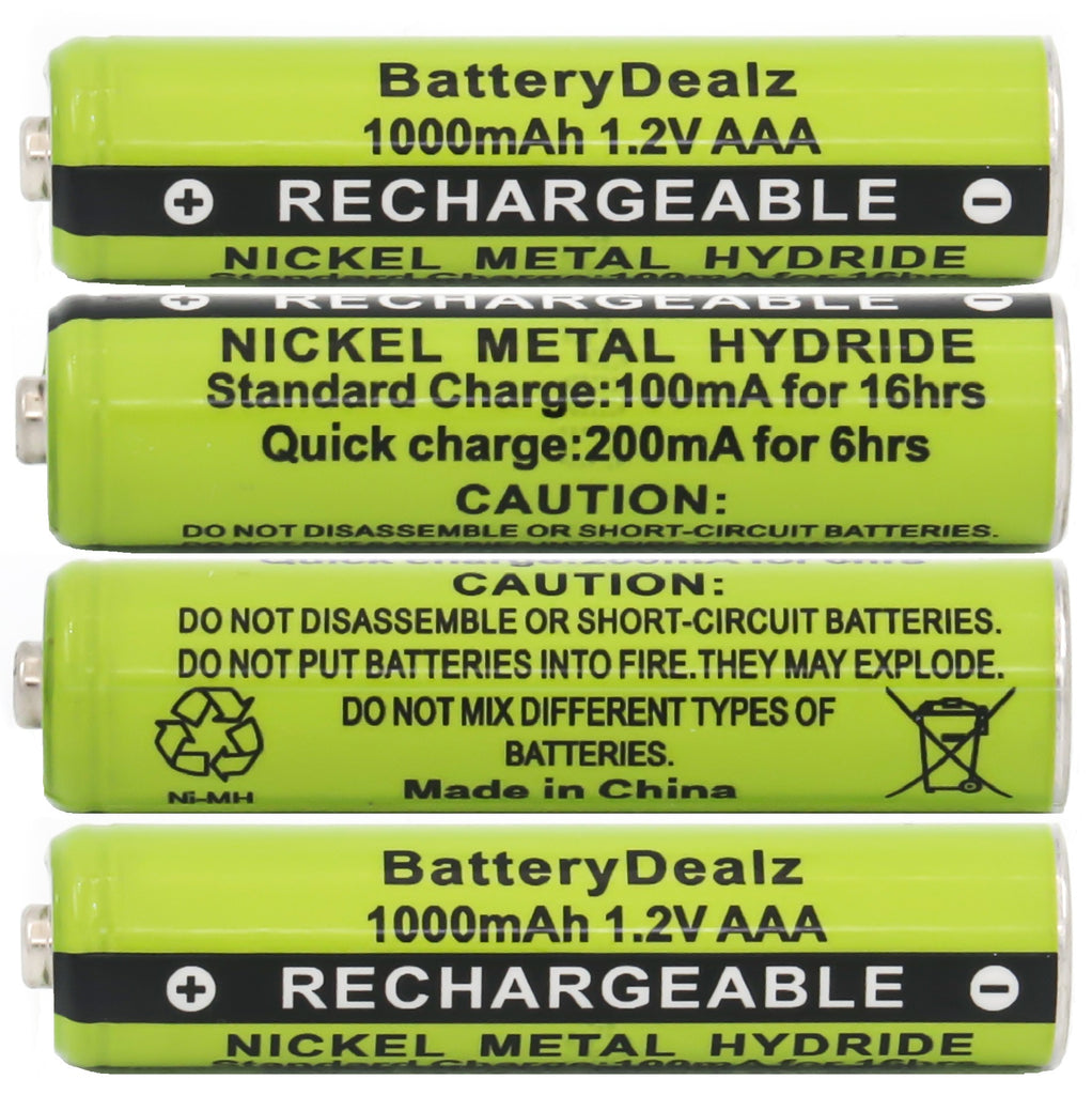 BatteryDealz 1.2V NiMH AAA Rechargeable Batteries for Panasonic Cordle