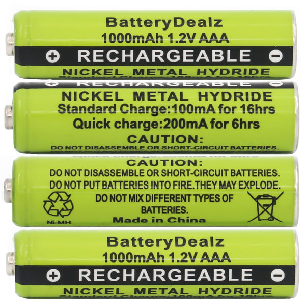 BatteryDealz 1.2V NiMH AAA Rechargeable Batteries for Panasonic Cordless Phones