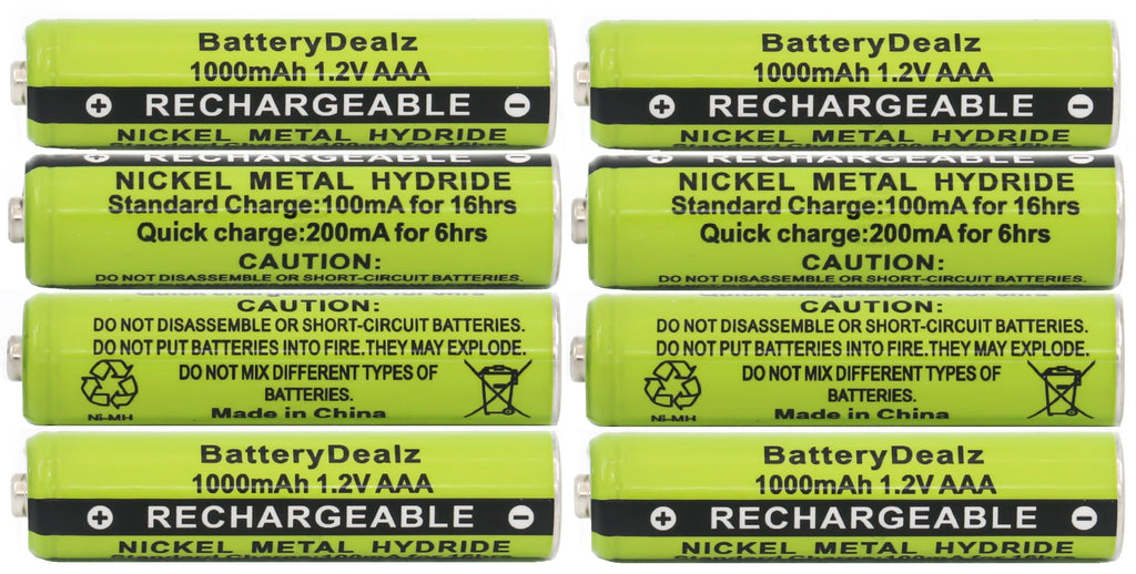 BatteryDealz 1.2V NiMH AAA Rechargeable Batteries for Panasonic Cordle